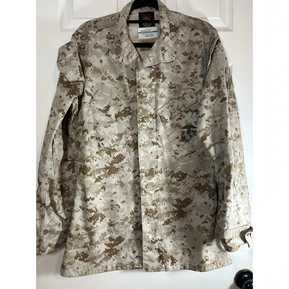 Authentic USMC Desert MARPAT Digital Camo Blouse Small Tall